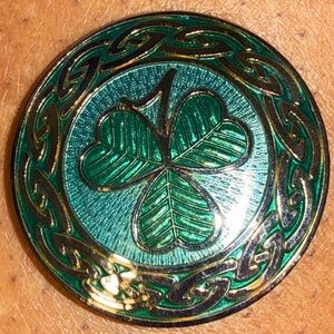 TWO Celtic Sea Gems Celtic Brooches